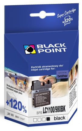 Tusz BLACK POINT BPBLC1100/980BK Czarny