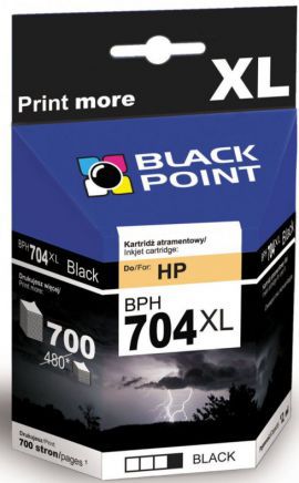 Tusz BLACK POINT BPH704XLBK Czarny