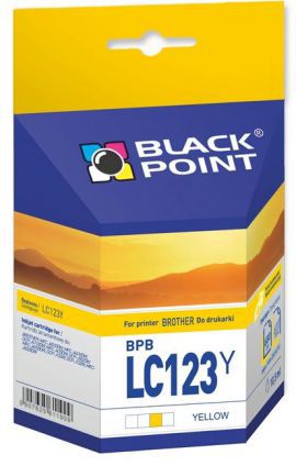 Tusz BLACK POINT BPBLC123Y Żółty