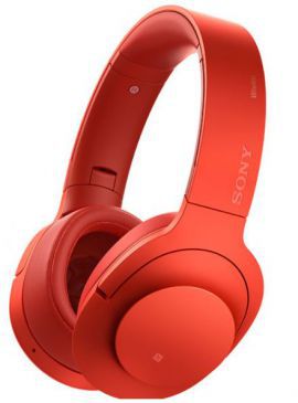 Słuchawki nauszne SONY MDR 100ABNR Czerwony