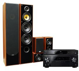 Kino domowe PIONEER VSX330K+BDP100K+TAV606 Orzech