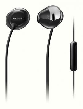 Słuchawki douszne PHILIPS SHE4205BK/00 z mikrofonem Czarny