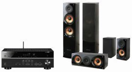 Kino domowe YAMAHA HTR 4071B + Kolumny Pure Acoustics Nova 6 Czarny