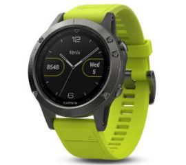 Garmin Fenix 5 (stalowoszary z zielonym paskiem)